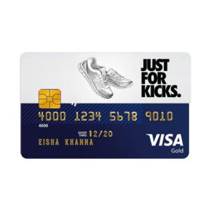 Just for kicks Credit and Debit Card sticker