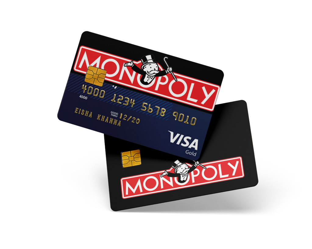 maag hop volgorde Monopoly logo Credit and Debit Card sticker - Ink Fish