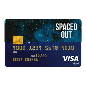 SPACED OUT Credit and Debit Card sticker!