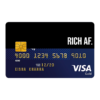 Rich AF Credit and Debit Card sticker