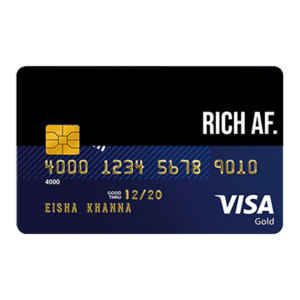 Rich AF Credit and Debit Card sticker