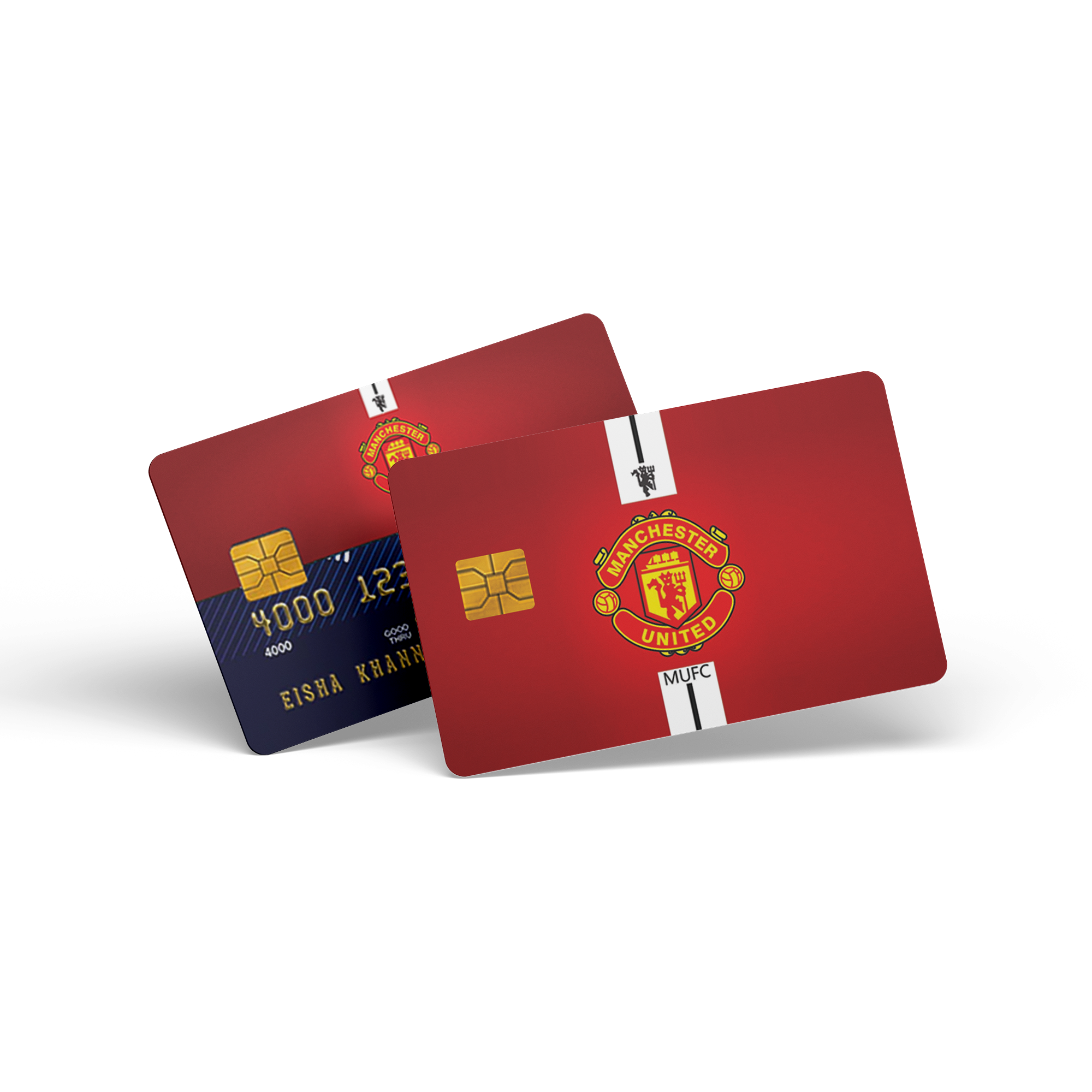 Bank Card Sticker Football MANCHESTER UNITED For Visa Debit and Mastercard 