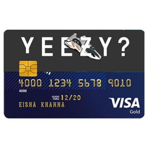 Yeezy Adidas Sneakers Credit and Debit Card sticker