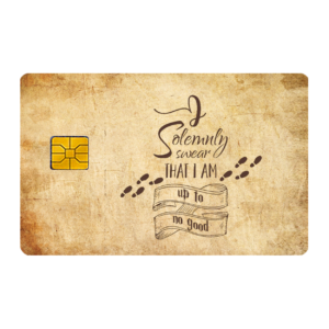 Harry potter - I solemnly swear Credit and Debit Card sticker
