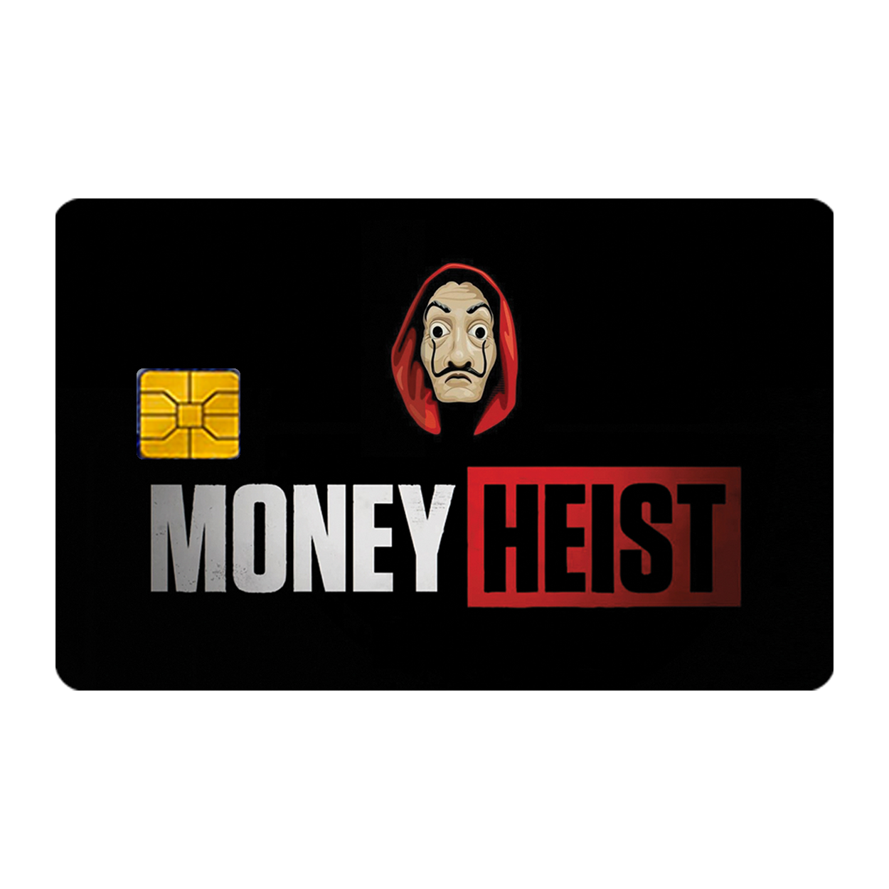 Money Heist Credit And Debit Card Sticker Ink Fish