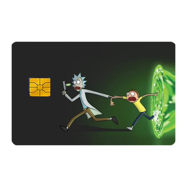 Rick And Morty Portal Credit And Debit Card Sticker Only On Ink Fish